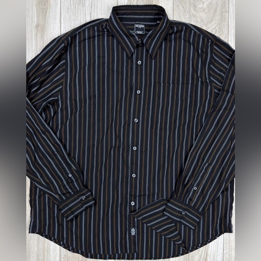 Todd Snyder Striped Button Down Shirt Size L 100% Lyocell